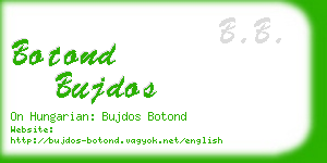 botond bujdos business card